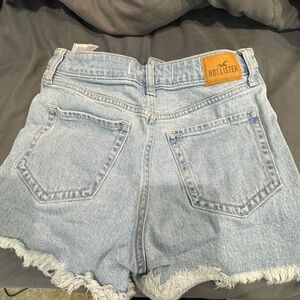 Hollister Women's Faded Blue Jean Shorts